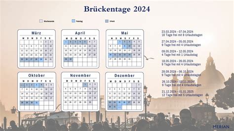 brückentage 2024 gut nutzen